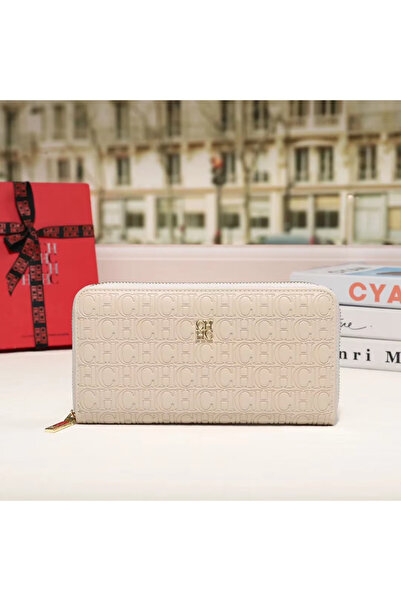 Choice1 CA9-BEIGE CH Standard Wallet Fashion Classic Women's Small Wallet Sol...