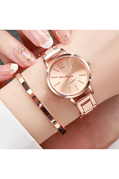 Choice Rose Fashion Women Watch Casual Simple Stainless Steel Quartz Watch Lo...