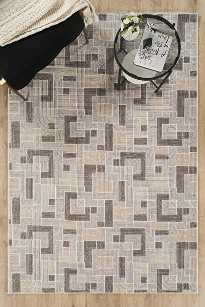 Villadia Home Textile Modern Desen Baskılı Kaymaz Taban Elit Şık Dört Mevsim ...