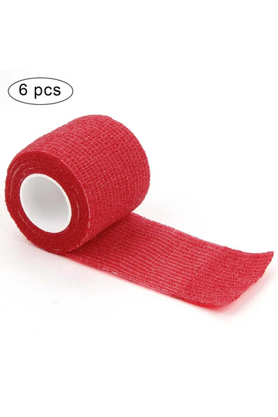 Choice1 A0170-6Pcs Red 6/24/48Pcs Self-Adhesive Elastic Disposable TattooNon-...