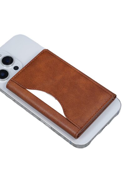 Choice brown Homefish PU Leather Magnetic Card Holder Wallet, Multi-card Stor...