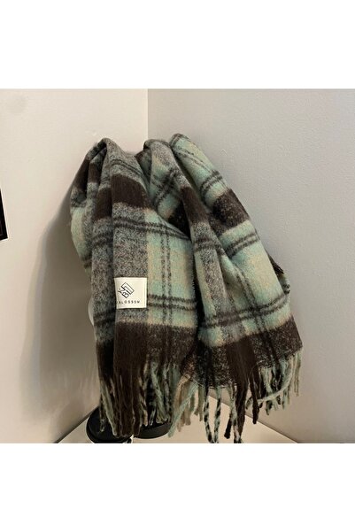 Choice9 One Size Style 2 Maillard Womens Reversible Scarf Plaid Windproof Ins...