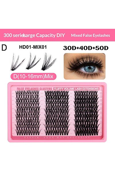 Choice4 D Fluffy Eyelash Extension Kit 176/300/320/400 Pieces 30/40/50/60D Th...
