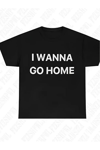 BASEPULSE تي شيرت رجالي بتصميم Y2K ريترو غوثبانك مع عبارة 'I Want to Go Home'...