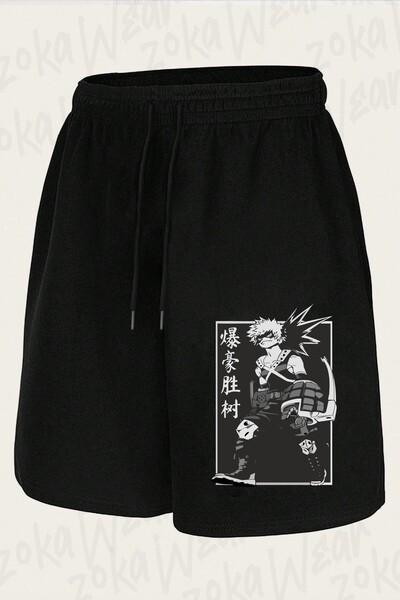 ZOKAWEAR Unisex My Hero Academia Katsuki Bakugo Vip Design Printed Shorts