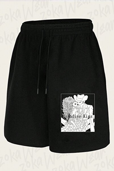 ZOKAWEAR شورت مطبوع بتصميم Paradise Kiss للجنسين