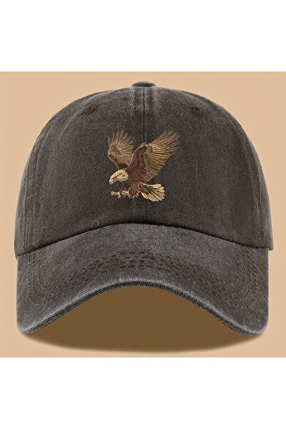 Choice10 Adjustable coffee Eagle print baseball cap, adjustable for both men ...