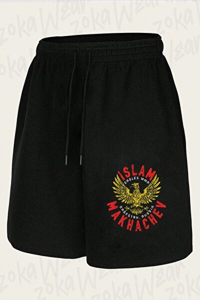 ZOKAWEAR شورت مطبوع بتصميم Eagle Mma Ufc Islam Makhachev للجنسين