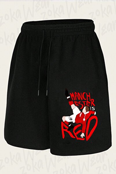 ZOKAWEAR Unisex Manchester Is Red Design Printed Shorts