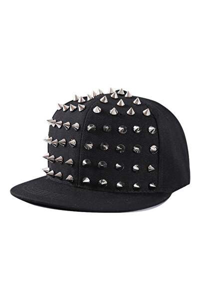 Choice Adjustable Silver Street style rivet baseball cap for men and women,su...