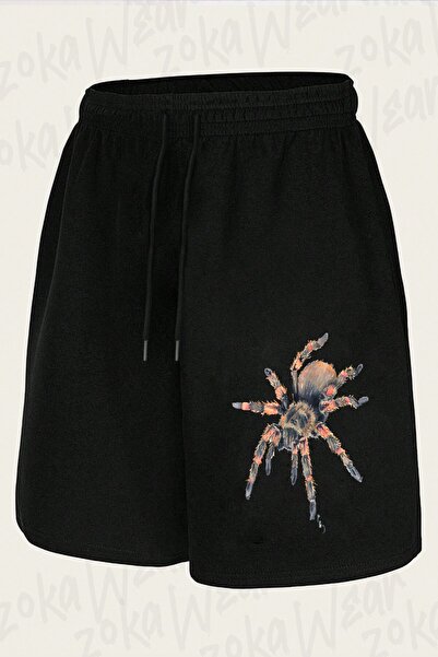 ZOKAWEAR Unisex Mexican Red Knee Tarantula Tee Design Printed Shorts
