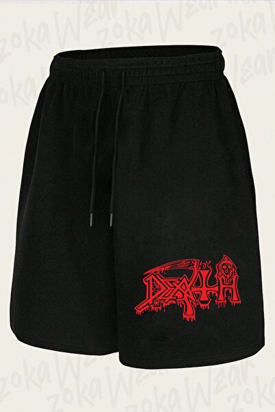 ZOKAWEAR Unisex logo V2, dizajn smrti, šorti sa printom