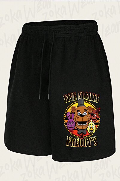 ZOKAWEAR Unisex Fnaf Five Nights V16 Design Printed Shorts