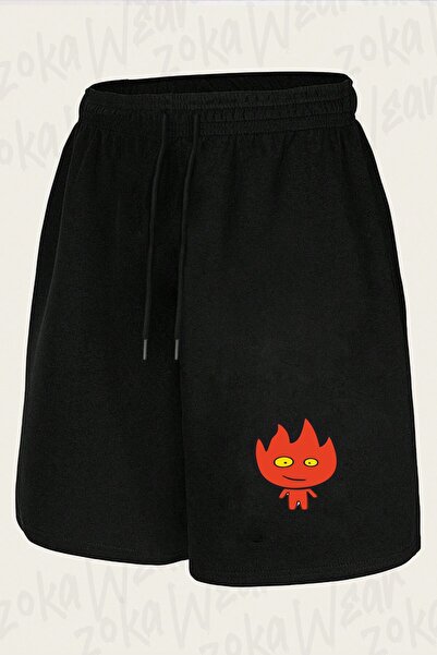 ZOKAWEAR Unisex šorts sa printom vatrenog dizajna