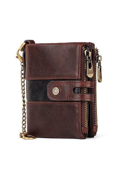 Choice Coffee HUMERPAUL Genuine Leather Men's Wallet Fashion Quality Travel P...