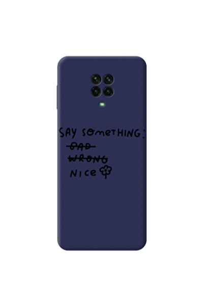 Other Xiaomi Redmi Note 9 Pro Say Something Dark blue Colored Silicone TPU Θήκη