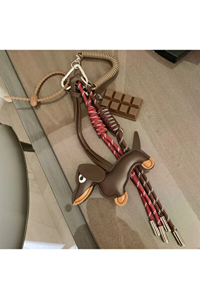 Choice1 coffeedog New Vintage Braided Rope Bag Pendant High-grade Creative Ke...