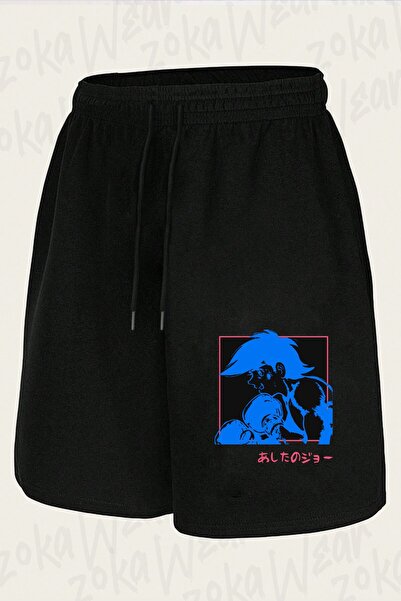 ZOKAWEAR Unisex σορτς με στάμπα Ashita No Joe Design