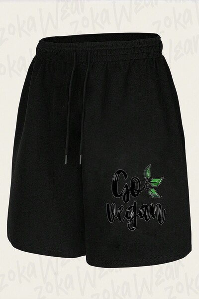 ZOKAWEAR شورت مطبوع بتصميم نباتي للجنسين من Ol Go Vegan