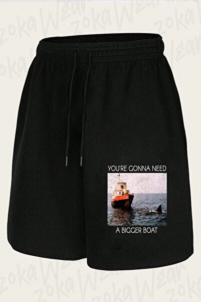 ZOKAWEAR Unisex Jaws Screen Grab You'Re Design Printed Shorts