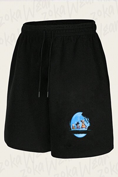 ZOKAWEAR Unisex Goku Milk Moon Design Printed Shorts