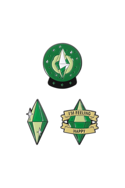 Choice5 TZ1800 The Sims Sul Sul Game Brooch Enamel Pin Funny RPG Game Glitter...
