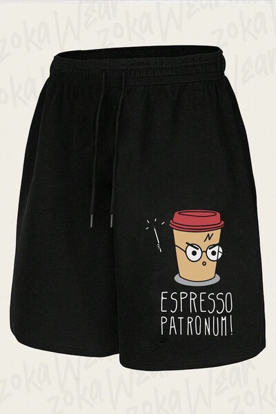 ZOKAWEAR Unisex Espresso Patronum Design Printed Shorts
