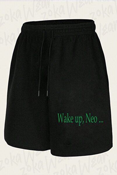 ZOKAWEAR Unisex Σορτς με στάμπα The Matrix Design από την ταινία Wake Up Neo