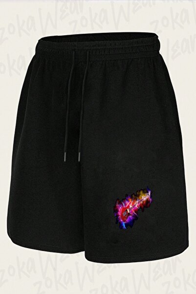 ZOKAWEAR Unisex ηλεκτρική κιθάρα v6 Σορτς με στάμπα σχεδίου