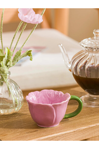 LC Waikiki LCW HOME Karışık Çiçek Figürlü Porselen Kupa 175 Ml