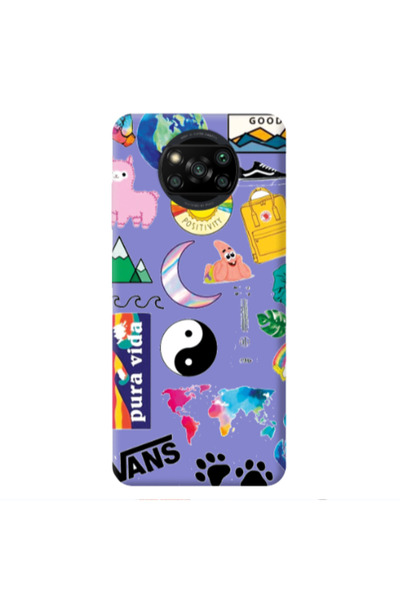 Other Xiaomi Poco X3 /X3 Pro Vans Purple Colored Silicone TPU Θήκη