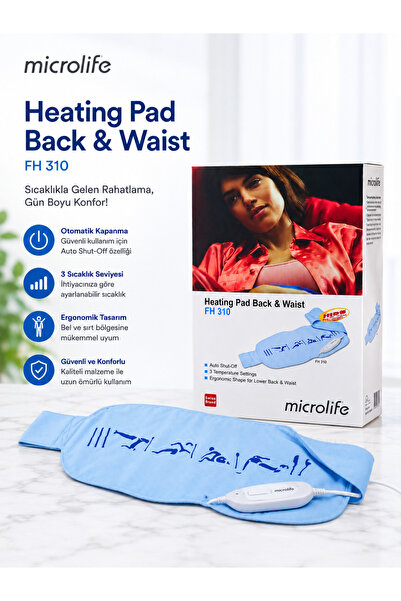 Microlife FH 310 Elektrikli Isıtıcı Ped 3 Kademeli Bel ve Sırt Isıtıcısı
