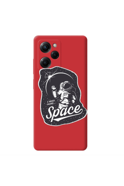 Other Xiaomi Poco X5 Pro I need more spacee Red Colored Silicone TPU Θήκη