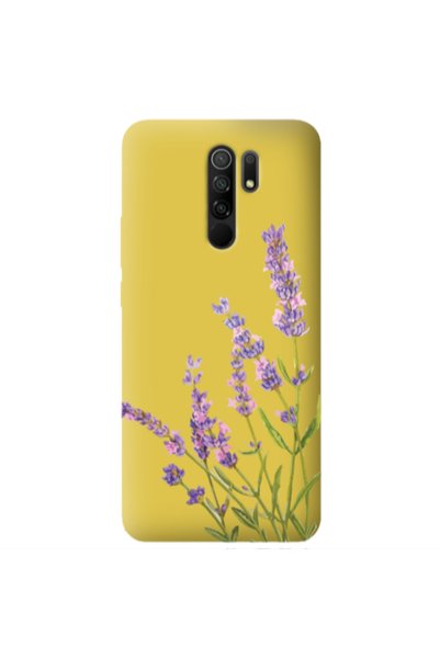 Other Xiaomi Redmi 9 Flowers 8 Yellow Colored Silicone TPU Θήκη