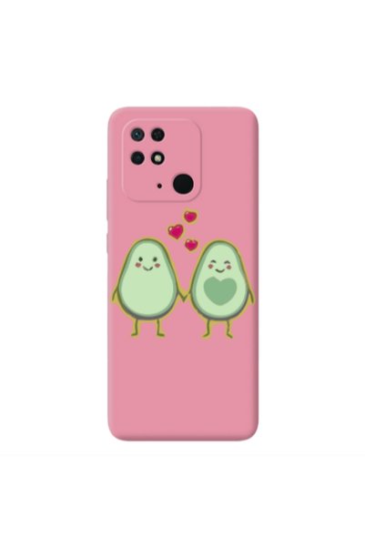 Other Xiaomi Redmi 10C Avocados Pink Colored Silicone TPU Θήκη