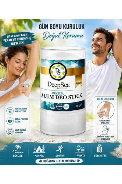 AKDENİZ VİTAMİN Tuz Taşı Kristal Doğal Tuz Içeren Roll-on 60 gr Deodorant