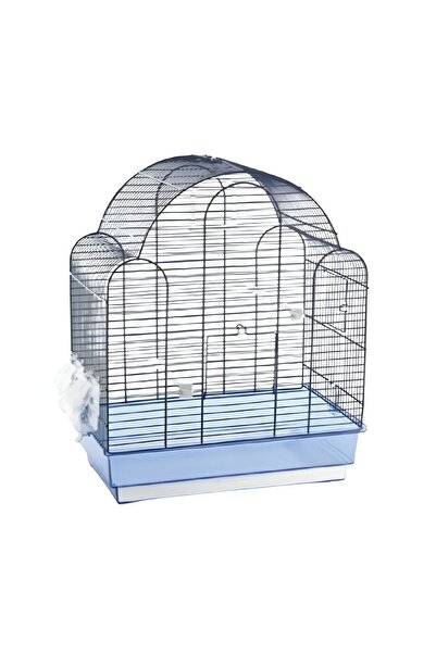 Domus Molinari Σίλβα Κλουβί για Κοσμικά Πουλιά Μπλε 45x28x54εκ.