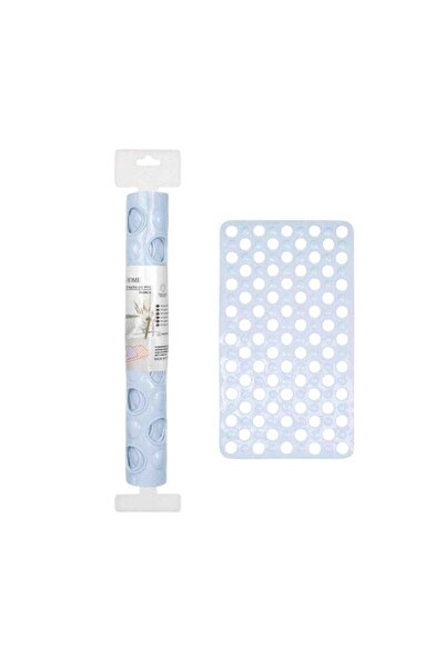 Tradesor Αντιολισθητικό πατάκι μπάνιου - M0842 - 36x66cm - Light Blue - 21078