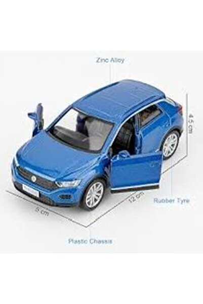JPT Volkswagen T-Roc Albastru 1:32 Die-Cast cu mecanism pull-back
