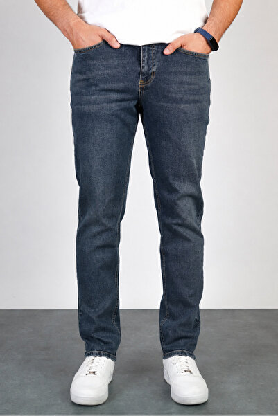 BM BALANCEMODA Men's Regular Fit Straight Leg Stretchy Lycra Denim Jeans Trou...