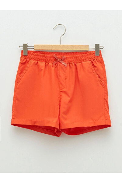 LC Waikiki Girl's Basic Poplin Shorts with Elastic Waist