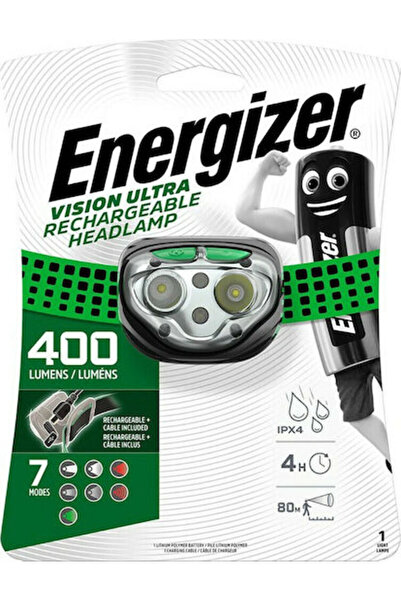 Energizer Επαναφορτιζόμενος Φακός Κεφαλής LED IPX4 με Μέγιστη Φωτεινότητα 400...