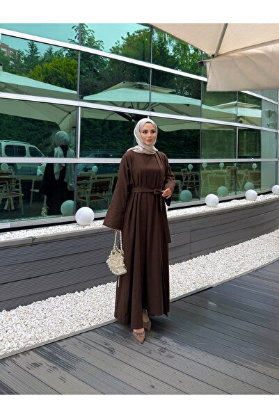 zahen bestseller keten abaya takımı ikili abaya uzun kollu içi sıfır kol elbi...