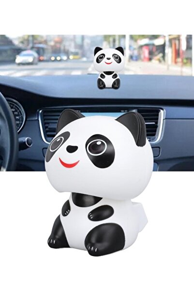 lstri Güneş Enerjili Başını Sallayan Panda Heykelcik, Işık Algılama Sevimli G...