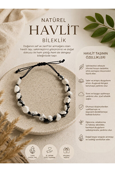 OSMANLI DOĞAL TAŞ Sertifikalı Havlit Bileklik ( Naturel Merdiven kapama )