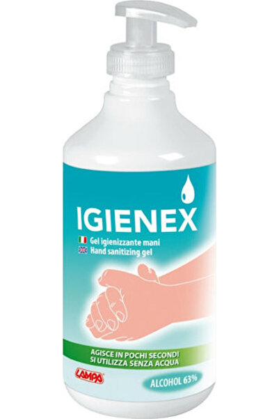 Lampa Igienex Αντισηπτικό Τζελ Χεριών με Αντλία 500ml
