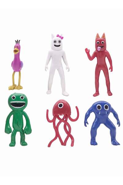 Generic 6 Pcs Rainbow Friends Action Figure Cartoon Cute Characters Toys Figu...