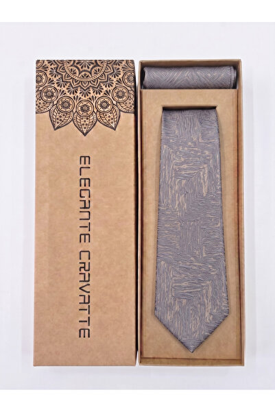 Elegante Cravatte Men's Jacquard Woven Tie Set - 7cm Model, Pocket Handkerchi...