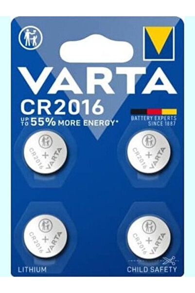Varta Μπαταρία ρολογιού λιθίου CR2016 3V 4 τεμάχια