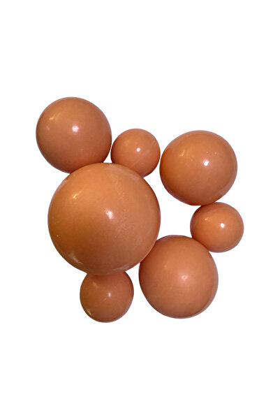 Ingrediente Dulci Edible spheres set - dessert decorations - nude -44734- 7pcs.